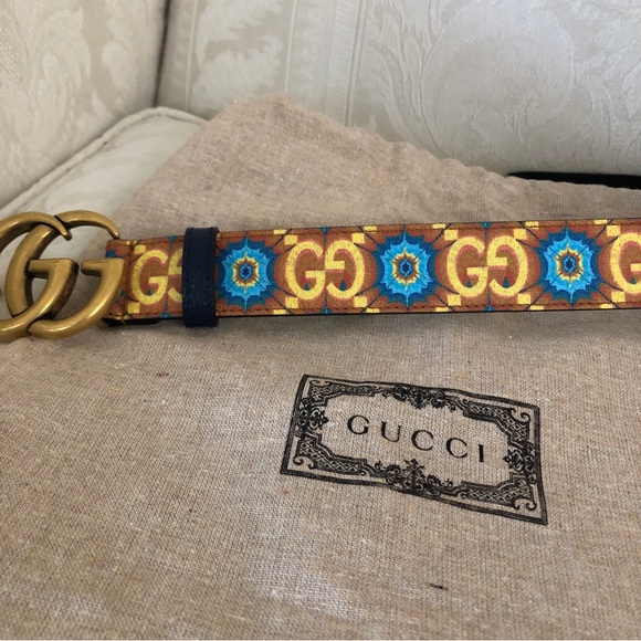 NWT Gucci 100 Centennial Leather Belt GG belt. Size 75/30 Style 625839 - Picture 8 of 9